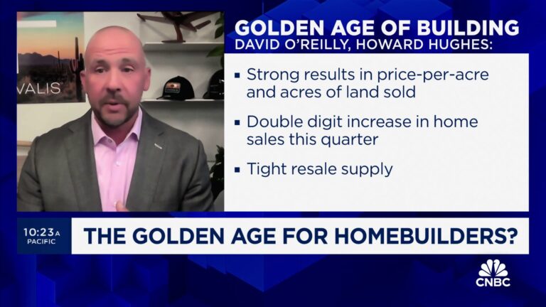 2024 will be a 'golden age of homebuilding,' says Howard Hughes Holdings' CEO David O'Reilly