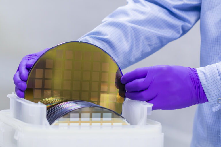 tech handles semiconductor chips