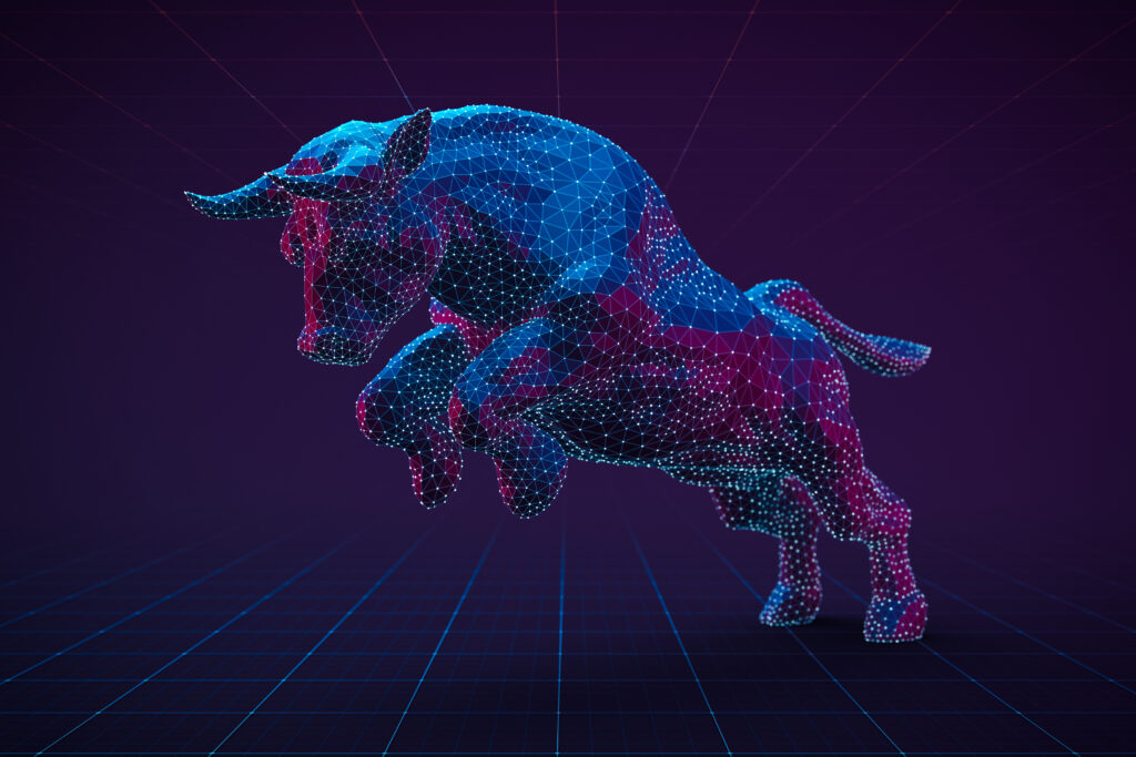 digital illustration of a bull