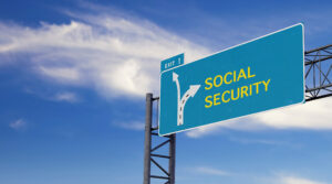 social security options highway sign fork in the road