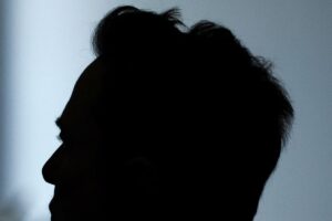 Elon Musk silhouette