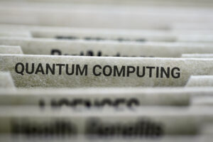 a folder labeled quantum computing