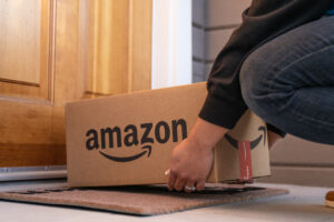 amazon box with logo