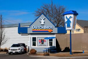 dutch bros coffee shop with logo bros 3