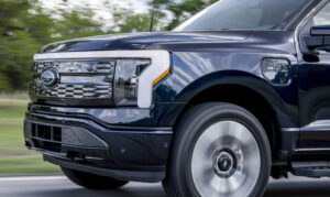 f 150 lightning platinum on road 04