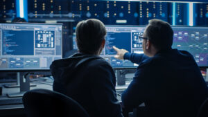 it team solving a problem