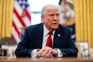 the white house close up of trump at the resolute desk